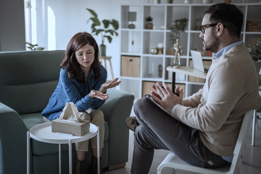 Person in IOP intensive outpatient treatment